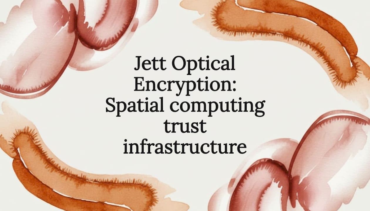 Jett Optical Encryption: Spatial computing trust infrastructure