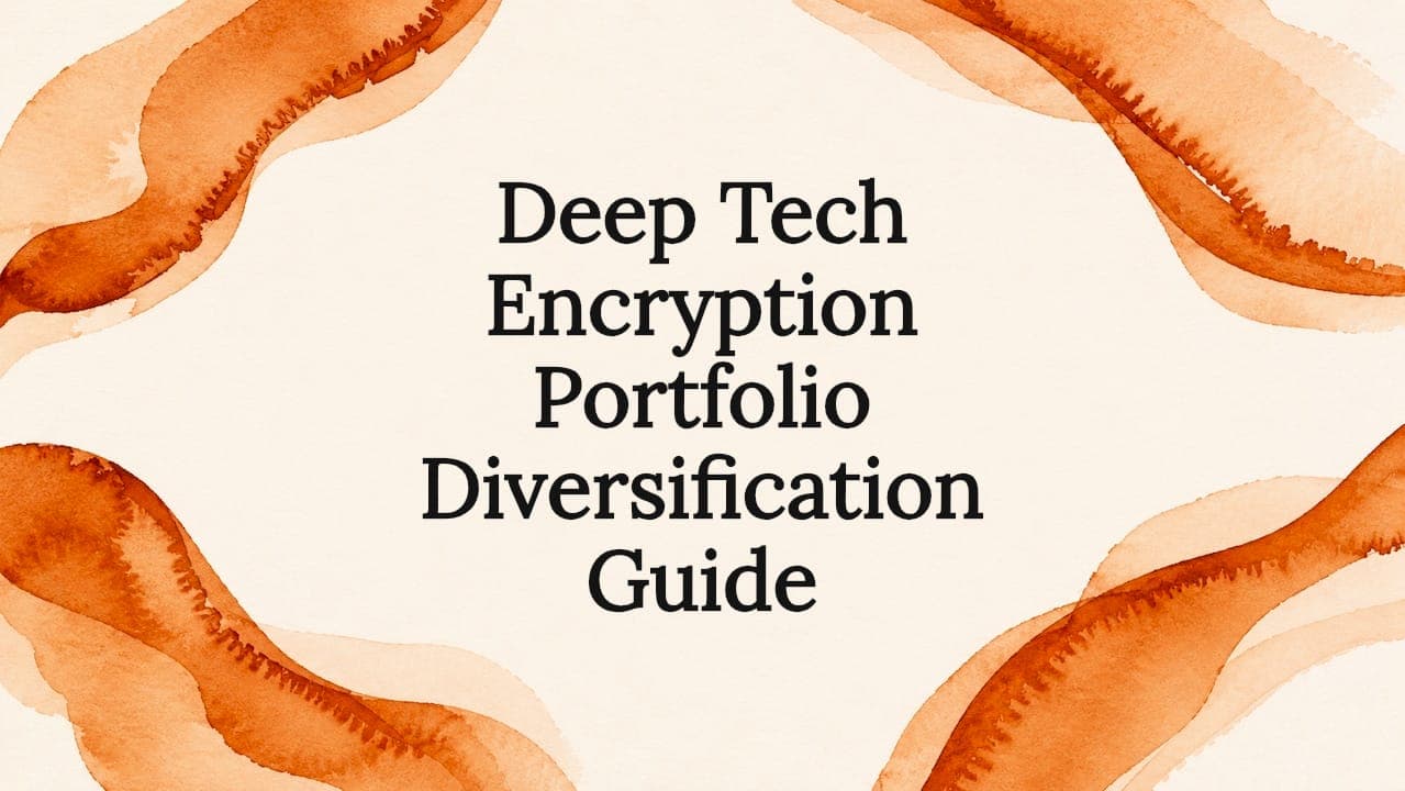 Deep Tech Encryption Portfolio Diversification Guide