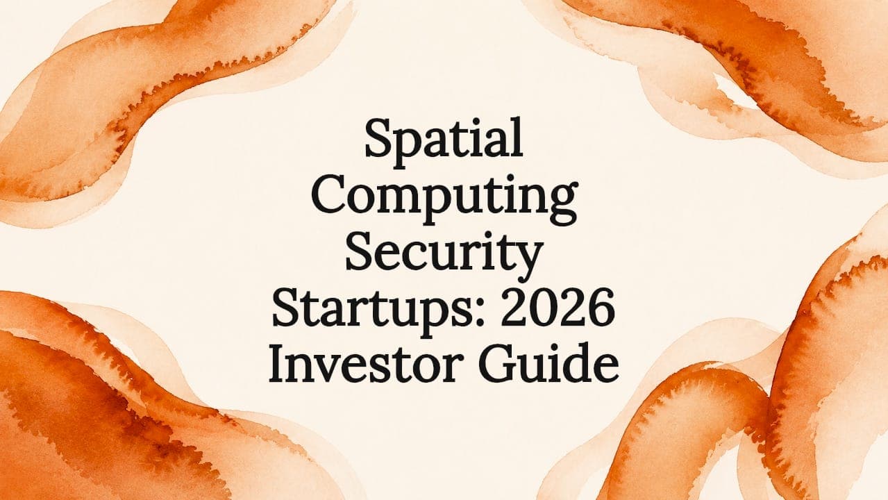Spatial Computing Security Startups: 2026 Investor Guide